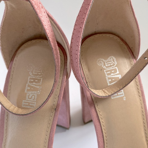 Brash Houston Mauve Pink Ankle Strap Heels - Picture 5 of 6